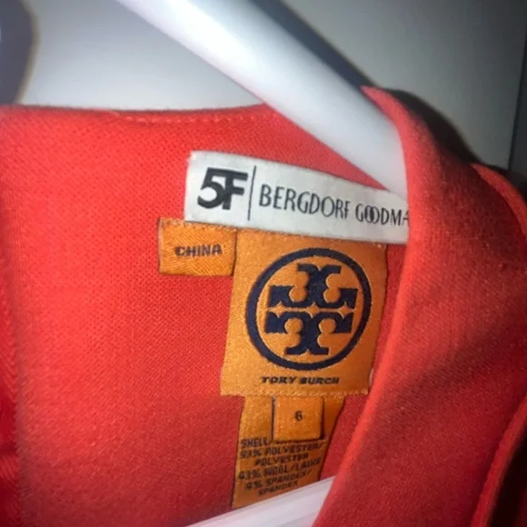 Tory Burch women’s orange sleeveless dress - Picture 3 of 5